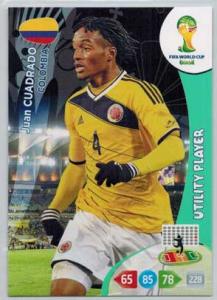 Utility Player, 2014 Adrenalyn World Cup #083 Juan Cuadrado