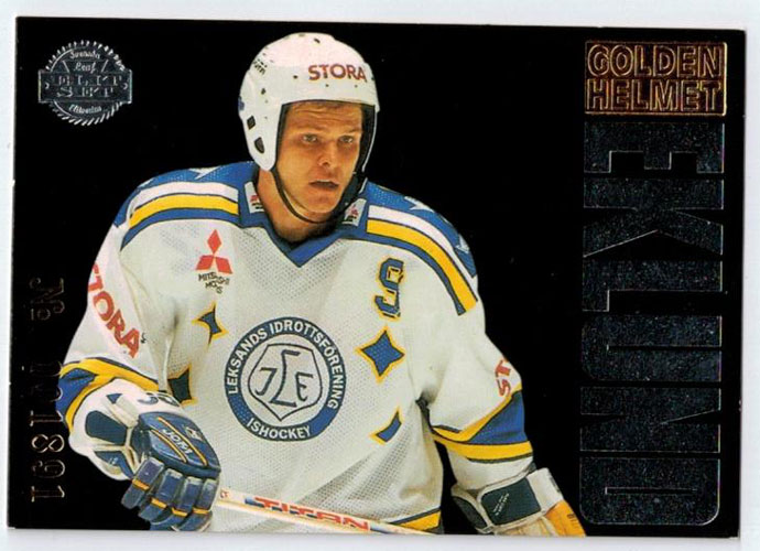 1995-96 Leaf Elitset s.1, Super Chase, Golden Helmet, Per-Erik Eklund, Leksands IF