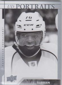 P.K. Subban 2017-18 Upper Deck UD Portraits #P26