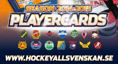 Base set, 2014-15 HockeyAllsvenskan (350 cards)