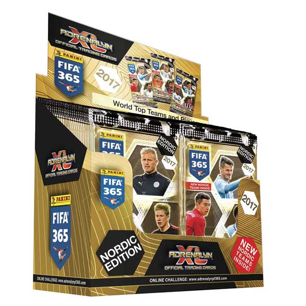 1 Box (50 Packs), Nordic Edition Panini Adrenalyn XL FIFA 365, 2016-17