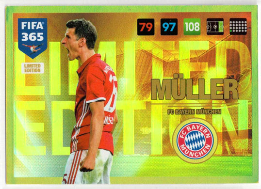 Müller, Limited Edition, Panini Adrenalyn 365 2016-17