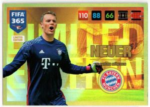 Neuer, Limited Edition, Panini Adrenalyn 365 2016-17