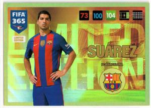 Suárez, Limited Edition, Panini Adrenalyn 365 2016-17