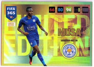 Musa, Limited Edition, Panini Adrenalyn 365 2016-17