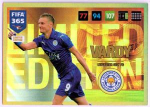Vardy, Limited Edition, Panini Adrenalyn 365 2016-17