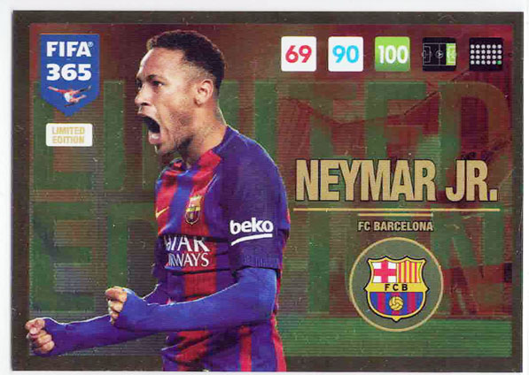 Neymar (Celebrating), Limited Edition, Panini Adrenalyn 365 2016-17