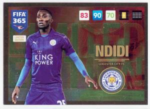 Ndidi, Limited Edition, Panini Adrenalyn 365 2016-17