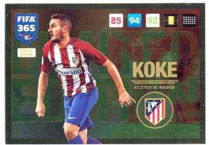 Koke, Limited Edition, Panini Adrenalyn 365 2016-17