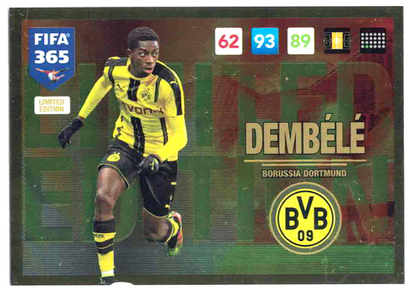 Dembele, Limited Edition, Panini Adrenalyn 365 2016-17