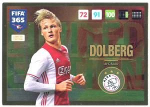 Dolberg, Limited Edition, Panini Adrenalyn 365 2016-17