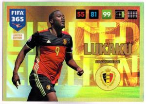 Lukaku, Limited Edition, Panini Adrenalyn 365 2016-17