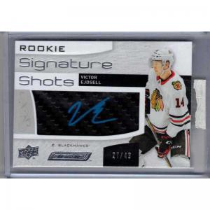 Victor Ejdsell 2018-19 Upper Deck Engrained Rookie Signature Shots Blue Ink #RSSVE /49