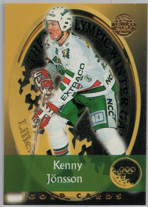 1994-95 Swedish Leaf Gold Cards #11 Kenny Jönsson