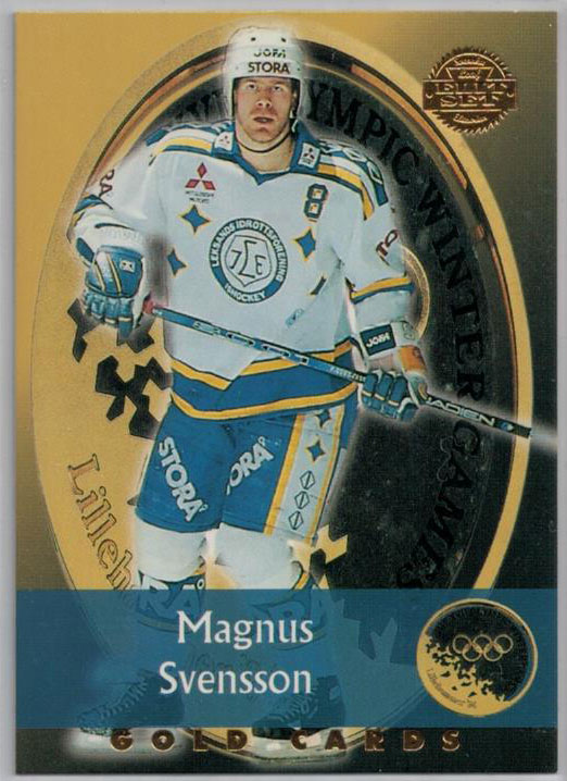 1994-95 Swedish Leaf Gold Cards #13 Magnus Svensson