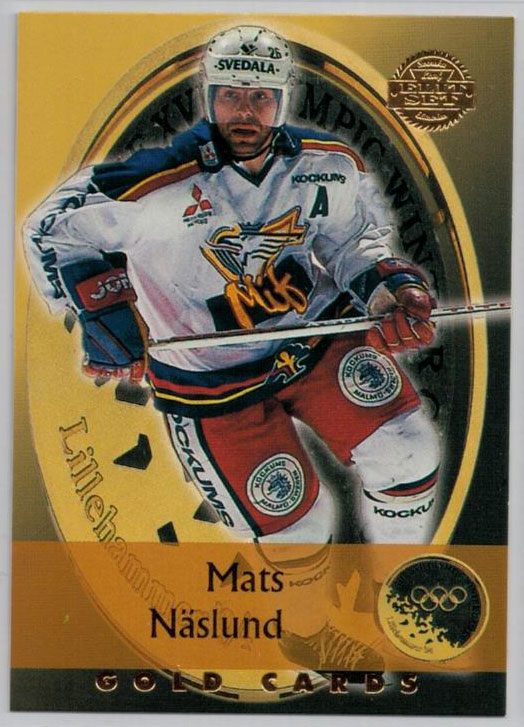 1994-95 Swedish Leaf Gold Cards #14 Mats Näslund
