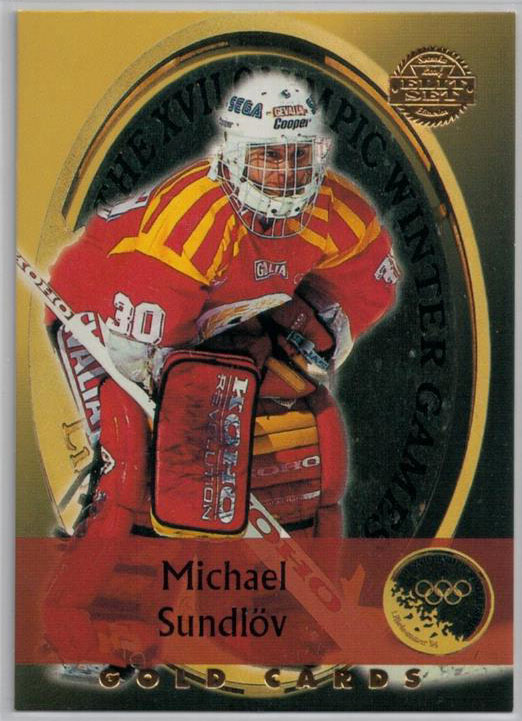 1994-95 Swedish Leaf Gold Cards #15 Michael Sundlöv