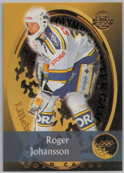 1994-95 Swedish Leaf Gold Cards #21 Roger Johansson
