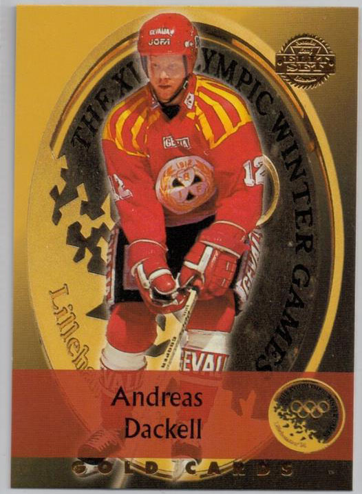1994-95 Swedish Leaf Gold Cards #2 Andreas Dackell