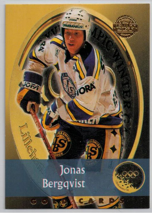1994-95 Swedish Leaf Gold Cards #9 Jonas Bergqvist