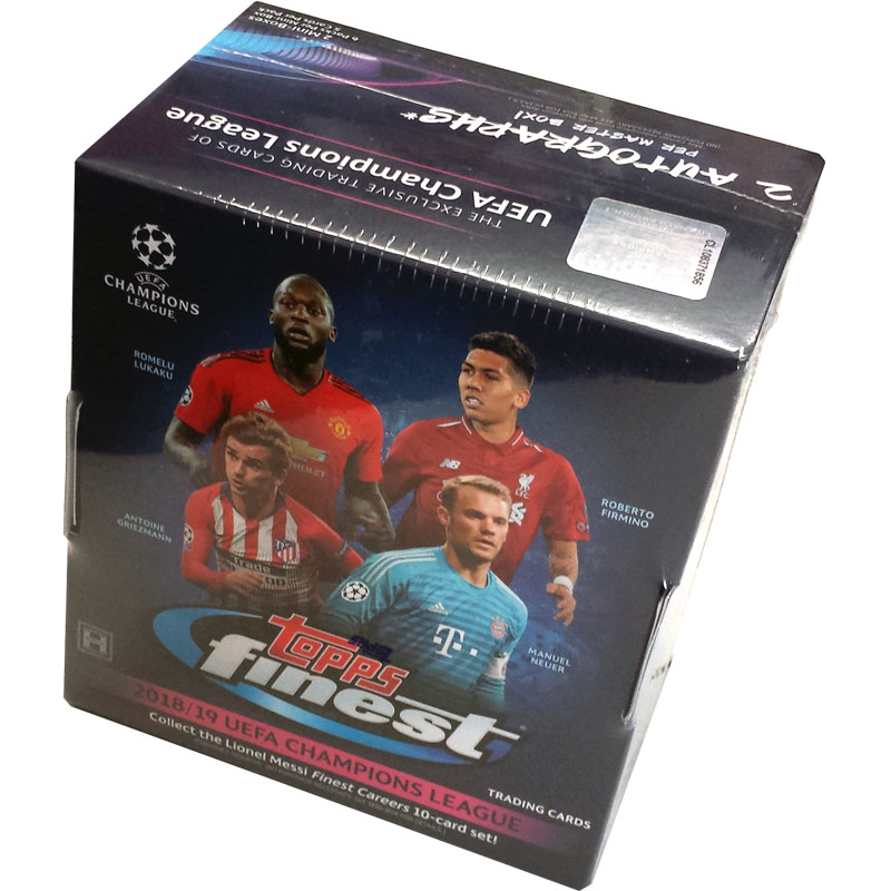 Hel Master Box 2018-19 Topps Finest UEFA Champions League Soccer Hobby