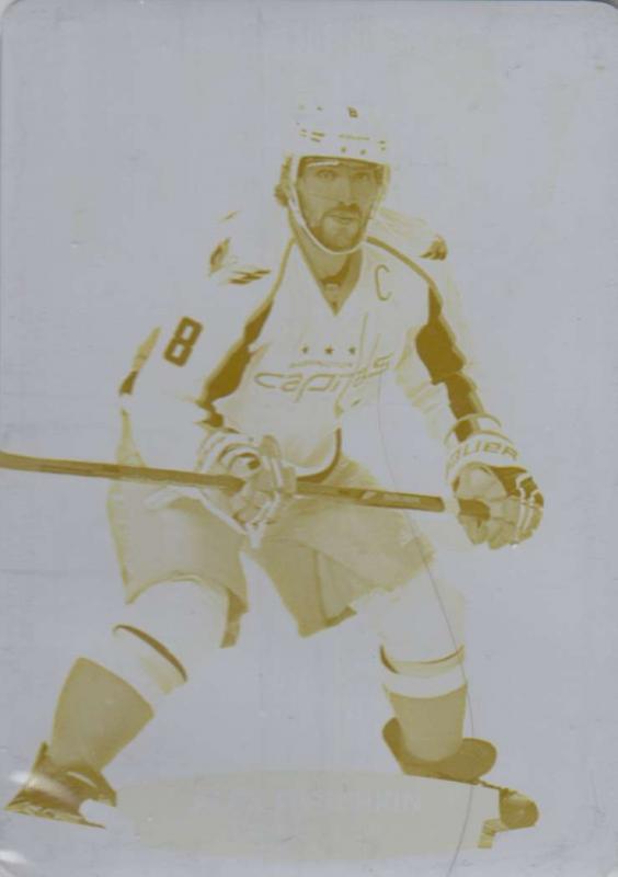 Alexander Ovechkin - 2015-16 Upper Deck Contours Printing Plates Yellow #13 1/1