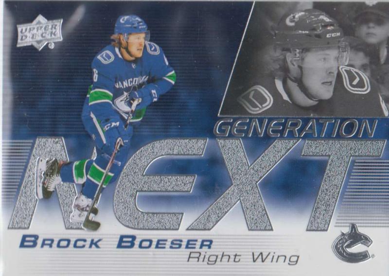 Brock Boeser - 2019-20 Upper Deck Generation Next #GN18
