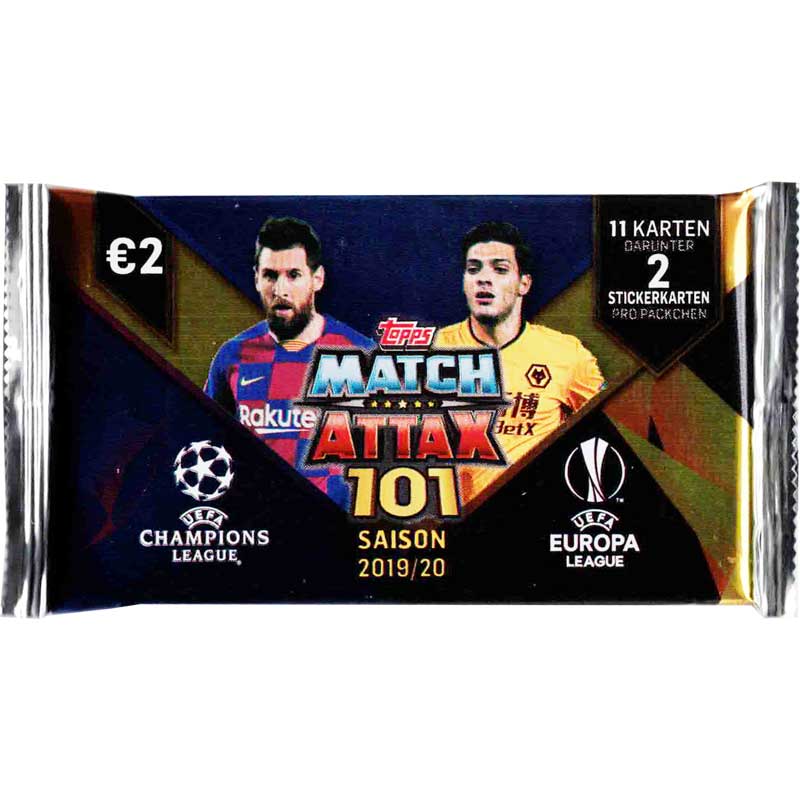 1st Paket (11 kort) - 2019-20 Match Attax 101 (Champions League & Europa League)