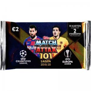 1 Pack (11 cards) - 2019-20 Match Attax 101 (Champions League & Europa League)