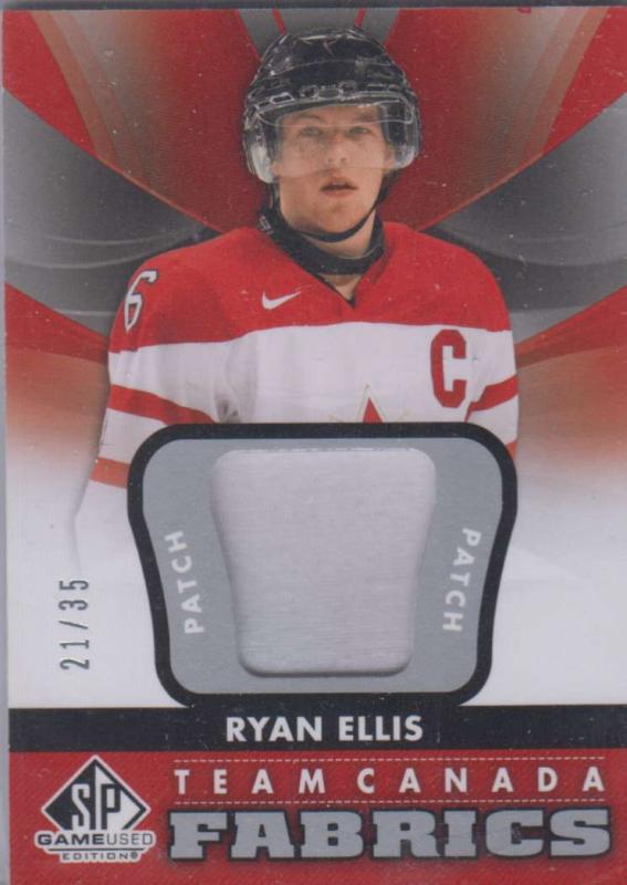 Ryan Ellis - 2012-13 SP Game Used Authentic Fabrics Team Canada Patches #TC13 /35