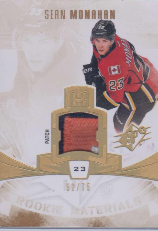 Sean Monahan - 2013-14 SPx Rookie Materials Patches #RMSM /75