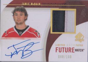 Jamie McBain - 2010-11 SP Authentic Limited Autographed Patches #296 /100