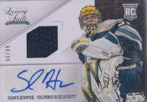 Shawn Hunwick - 2012-13 Luxury Suite #66  Jersey Autograph