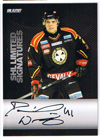 2008-09 SHL Limited Signatures s.2 #1 Daniel Widing Brynäs IF /25