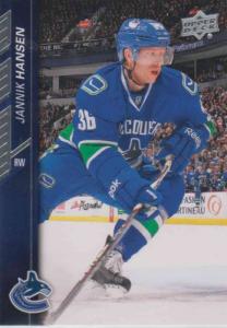 Jannik Hansen 2015-16 Upper Deck #182 - Vancouver Canucks