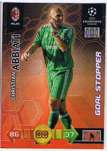 Goal Stopper, 2010-11 Adrenalyn Champions League, Christian Abbiati