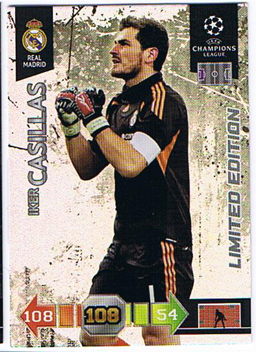 Limited Edition, 2010-11 Adrenalyn Champions League, Iker Casillas [Not perfect]