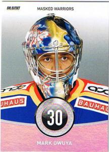 2008-09 SHL s.1 Masked Warriors Red Parallel #02 Mark Owuya Djurgården /30