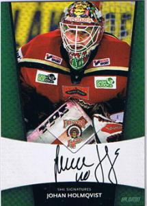 2010-11 SHL s.1 Signatures #07 Johan Holmqvist, Frölunda Indians