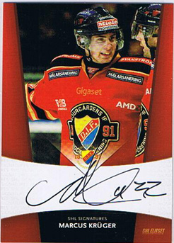2010-11 SHL s.1 Signatures #04 Marcus Kruger, Djurgårdens IF