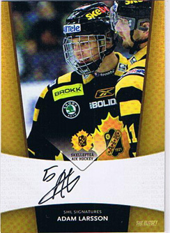 2010-11 SHL s.1 Signatures #13 Adam Larsson, Skellefteå AIK