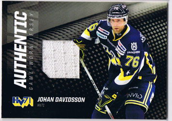 2010-11 SHL Jersey s.1 #5 Johan Davidsson HV71 (White)