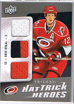 Eric Staal 2009-10 Upper Deck Trilogy Hat Trick Heroes #HTHES
