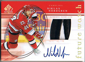 Niklas Nordgren 2005-06 SP Authentic Limited #144 Patch Autograf