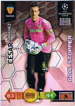 Goal Stopper, 2010-11 Adrenalyn Champions League, Cesar Sanchez