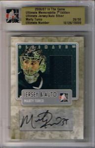 Marty Turco 2006-07 ITG Ultimate Memorabilia Jerseys Autos #61 /50