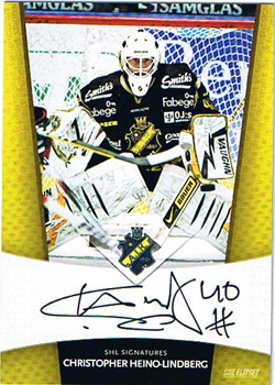 2010-11 SHL s.2 Signatures #01 Christopher Heino-Lindberg AIK