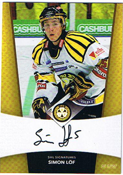 2010-11 SHL s.2 Signatures #07 Simon Löf Brynäs IF SP 80ex