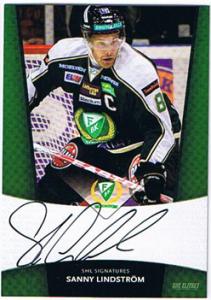 2010-11 SHL s.2 Signatures #10 Sanny Lindstrom Farjestads BK
