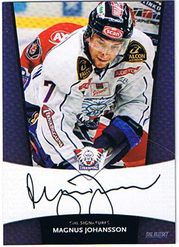 2010-11 SHL s.2 Signatures #15 Magnus Johansson Linkopings HC SP 80ex
